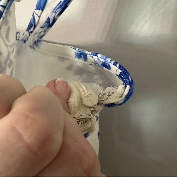 Maeve by Anthropologie Women’s Square Neck Peplum Floral Blue Tank Top Sz XL NWT - Picture 8 of 10